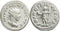 Ancient Roman silver coin of Philip II as Caesar minted in Rome
