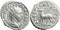 Ancient Roman silver coin of Philip II as Caesar minted in Rome - Saecular games issue