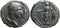 VF+ Ancient Roman silver denarius of the Emperor Hadrian minted in Rome