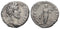 Ancient Roman silver denarius of the Emperor Commodus minted in Rome in 183-184 AD