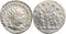 Ancient Roman silver coin of the Emperor Valerian as Augustus minted in Samosata