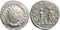 Ancient Roman silvered coin of the Emperor Valerian as Augustus minted in Samosata or Antioch