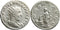 Ancient Roman silver coin of the Emperor Philip I minted in Rome