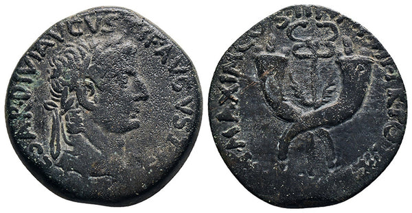 Large Ancient Roman Provincial coin of the Emperor Tiberius minted in Commagene