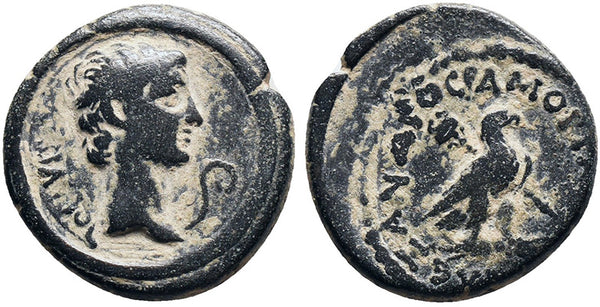 Ancient Roman Provincial coin of the Emperor Augustus 27 BC-14 AD minted in Amorium, Phrygia