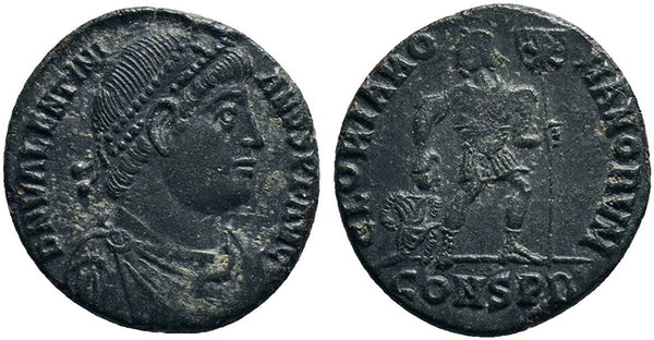 VF+ Ancient Roman coin of Valentinian I 364-375AD minted in Constantinople