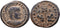 Ancient Roman coin of the Emperor Licinius I minted in Siscia in 320 AD - two bound captives