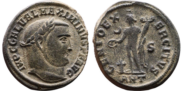 Ancient Roman coin of the Emperor Maximinus II as Augustus minted in Antioch