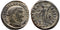 Ancient Roman coin of the Emperor Maximinus II as Augustus minted in Antioch