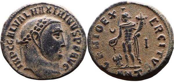EF Ancient Roman coin of the Emperor Maximinus II as Augustus minted in Antioch