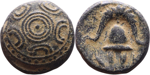 Ancient Macedonian bronze coin of Alexander III The Great 336-323 BC