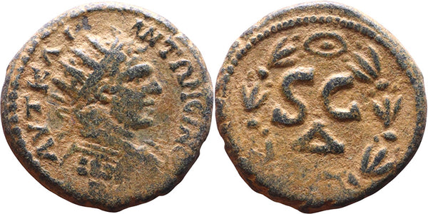 Ancient Roman Provincial coin of Caracalla minted in Antioch