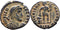 Ancient Roman coin of Valens as Augustus minted in Alexandria, Egypt - Emperor dragging captive by the hair