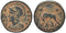 Ancient Roman coin - Commemorative Coin minted in Constantinopolis - Wolf and Twins
