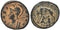 Ancient Roman coin - Commemorative Coin minted in Nicomedia - Wolf and Twins