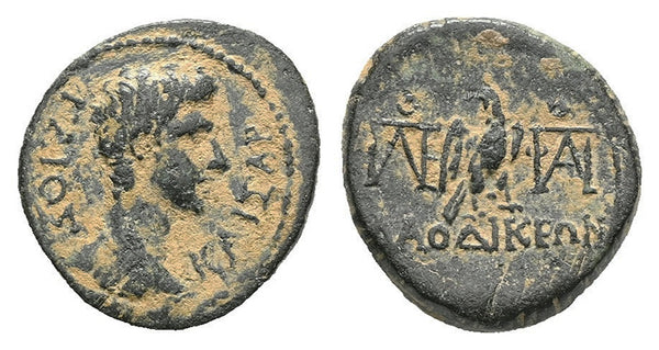 Ancient Roman Provincial coin of Gauis as Caesar struck in Laodicea ad Lycum, Phrygia