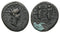 Ancient Roman coin of the Emperor Caligula 37-41 AD with with Germanicus and Agrippina Senior minted in Magnesia ad Sipylum, Lydia