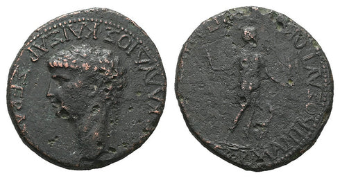 Ancient Roman Provincial coin of the Emperor Claudius I minted in Koinon of Lycia