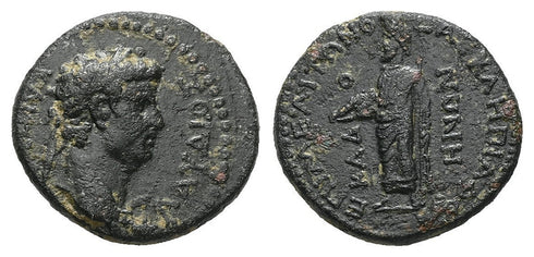 Ancient Roman Provincial coin of Nero minted in Sardes, Lydia