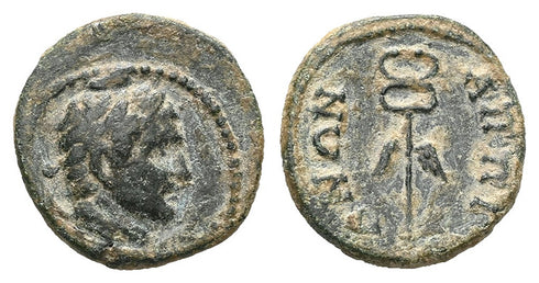 Ancient Roman Provincial coin minted in Appia, Phrygia - Herakles and Caduceus 100-200 AD