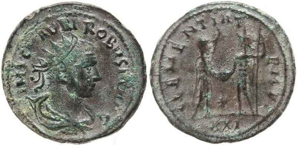 Silvered Roman coin of Probus - CLEMENTIA TEMP