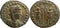 Ancient Roman coin of the Emperor Constantius II as Caesar - GLORIA EXERCITVS