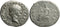 Ancient Roman silver denarius of the Emperor Vespasian minted in Rome