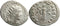 Ancient Roman silvered coin of the Emperor Valerian as Augustus minted in Antioch in 254-255 AD