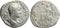 Ancient Roman silver denarius of the Emperor Hadrian minted in Rome