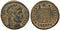 VF++ Ancient Roman coin of Constantine I minted in Antioch - PROVIDENTIAE AVGG - Campgate with 11 levels