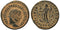 Ancient Roman coin of the Emperor Constantine I minted in Alexandria, Egypt - IOVI CONSERVATORI AVG