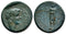 Ancient Roman coin of the Emperor Caligula 37-41 AD minted in Aezanis, Phrygia