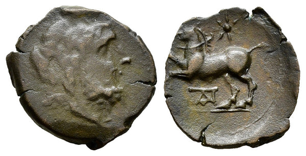 Ancient Italian coin minted in Arpi, Apulia in 325-275 BC