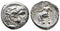 Ancient Macedonian silver tetradrachm of Alexander III The Great 336-323 BC minted in Kition