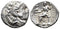 Ancient Macedonian silver tetradrachm of Alexander III The Great 336-323 BC minted in Tyre