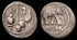 Roman Imperatorial Julius Caesar AR silver denarius - Military mint travelling with Caesar in northern Italy in 49 BC