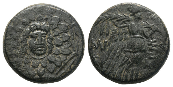 Ancient Greek coin from Pontos, Amisos. Time of Mithradates VI Eupator 105-63 BC