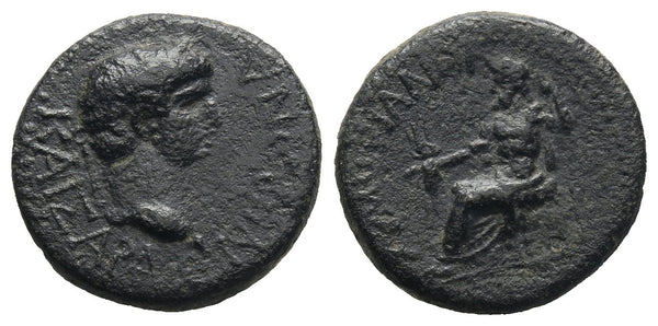 Ancient Roman Provincial coin of the Emperor Nero minted in Amorium, Phrygia
