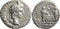 VF+++ Ancient Roman silver denarius of the Emperor Augustus 27 BC-14 AD minted in Lyon
