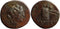Ancient Greek coin from Pontos, Amisos 120-63BC Dionysos with Cista Mystica