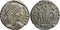 Silvered Ancient Roman coin of Constantine I The Great minted in Alexandria, Egypt