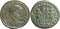 Ancient Roman coin of the Emperor Constantius II as Caesar - GLORIA EXERCITVS