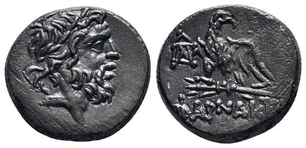 VF+++ Ancient Greek coin minted in Pharnakeia, Pontos - Zeus and Eagle