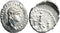 Ancient Roman Provincial silver coin of Nero minted in Caesaria, Cappadocia