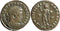 Ancient Roman coin of Constantine I The Great minted in Lugdunum (Lyons, France)