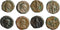 4 Ancient Roman Egyptian Potin Tetradrachms minted in Egypt