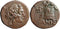 Ancient Greek coin from Pontos, Amisos 120-63BC Dionysos with Cista Mystica