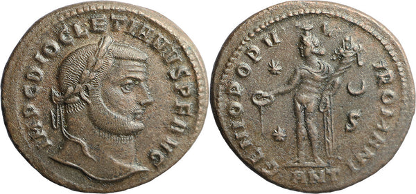VF+++ Large Ancient Roman coin of the Emperor Diocletian minted in Antioch