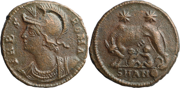 Ancient Roman coin - Commemorative Coin minted in Antioch - Wolf and Twins