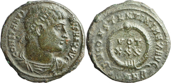 Ancient Roman coin of the Emperor Constantine I as Augustus 307-337AD minted in Nicomedia